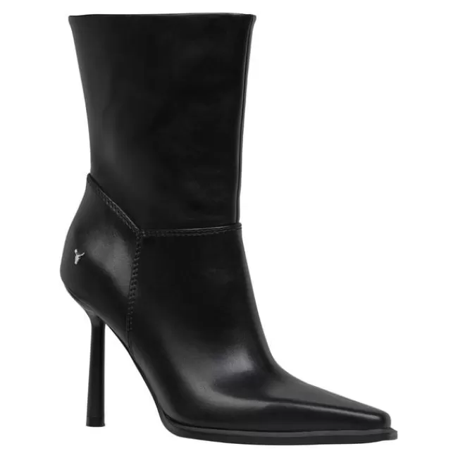 Windsor Smith High Heel Boots*ALLURE BLACK STILETTO ANKLE BOOTS