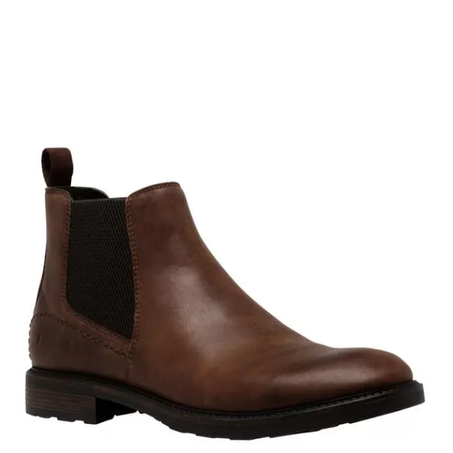 Windsor Smith Casual Boots*ARLO DARK BROWN LEATHER BOOTS