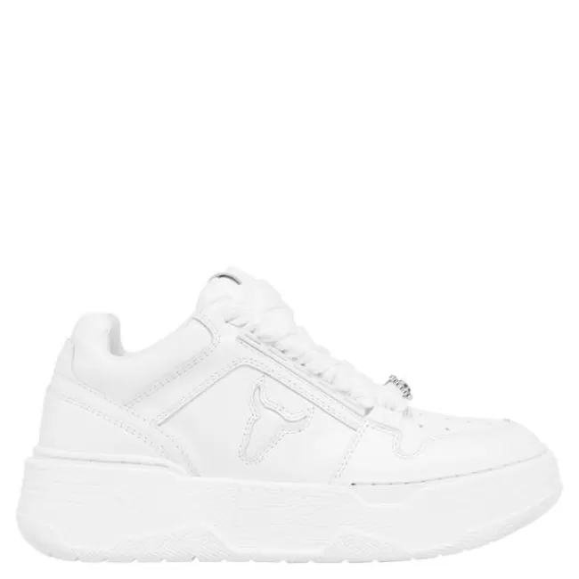 Windsor Smith Platform Sneakers*AWAKEN WHITE LEATHER SNEAKERS