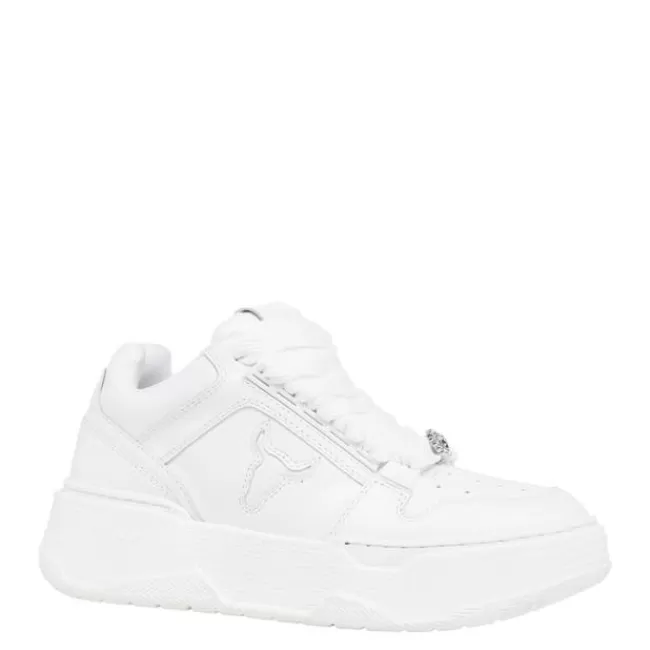 Windsor Smith Platform Sneakers*AWAKEN WHITE LEATHER SNEAKERS