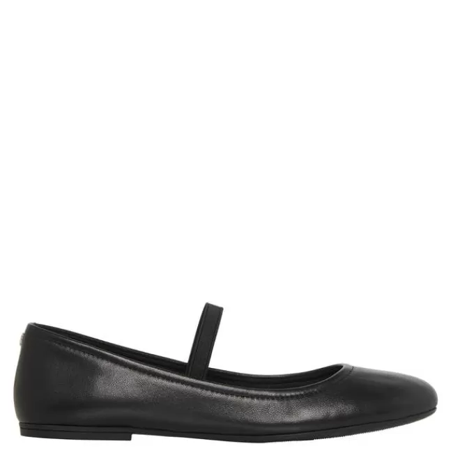 Windsor Smith Flats*BLOOM BLACK LEATHER FLATS