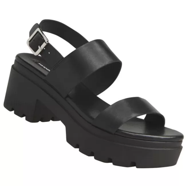 Windsor Smith Chunky Sandals*EMMY BLACK LEATHER SANDALS