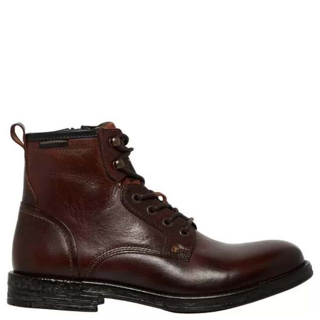Windsor Smith European Collection*JUSTIN COGNAC LEATHER BOOTS