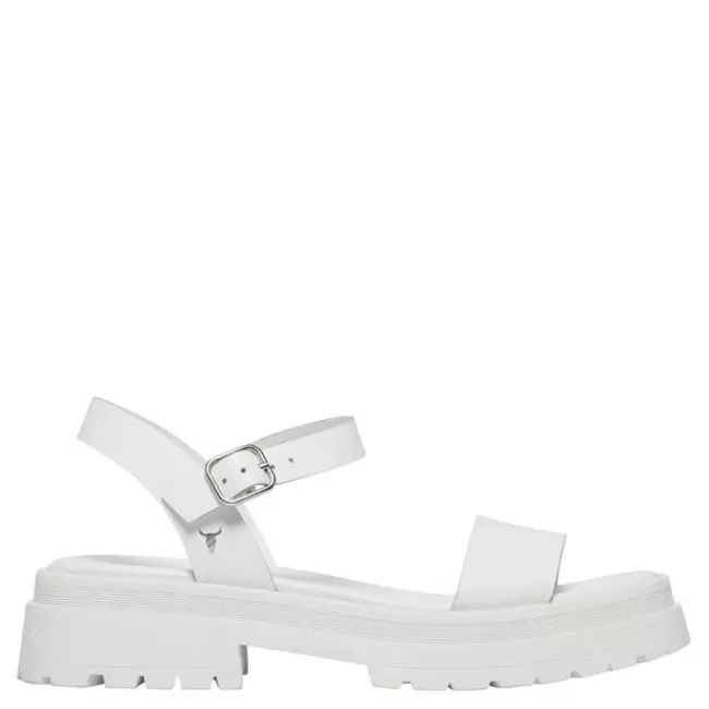 Windsor Smith Chunky Sandals*LINGER WHITE LEATHER SANDALS