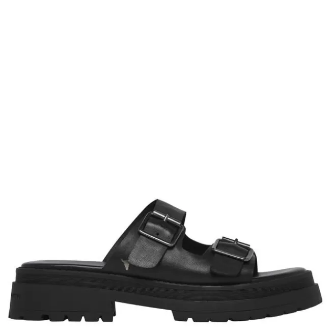 Windsor Smith Chunky Sandals*LULLABY BLACK LEATHER SANDALS