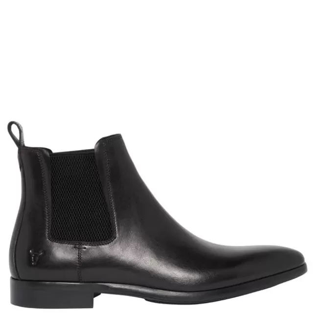 Windsor Smith Dress Boots*MATTEO BLACK LEATHER BOOTS