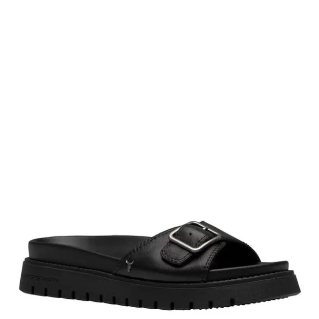 Windsor Smith Flat Sandals*MOMENT BLACK LEATHER SANDALS