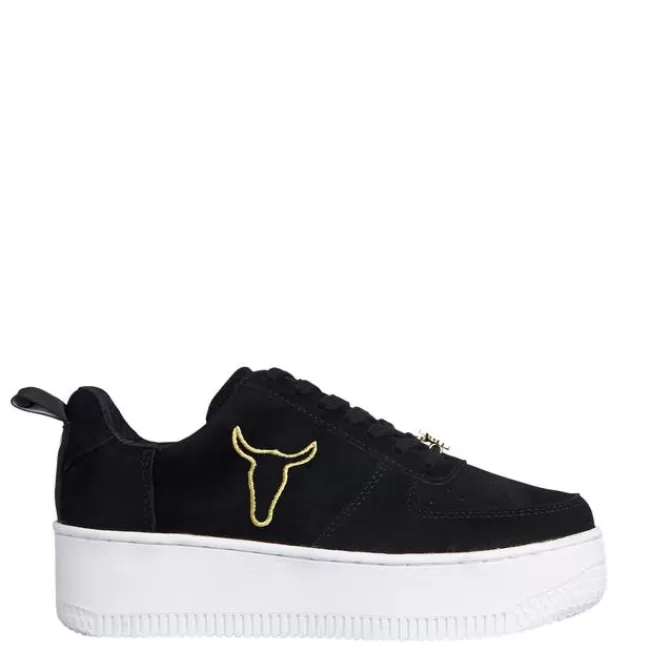 Windsor Smith Platform Sneakers*RACERR BLACK SUEDE SNEAKERS