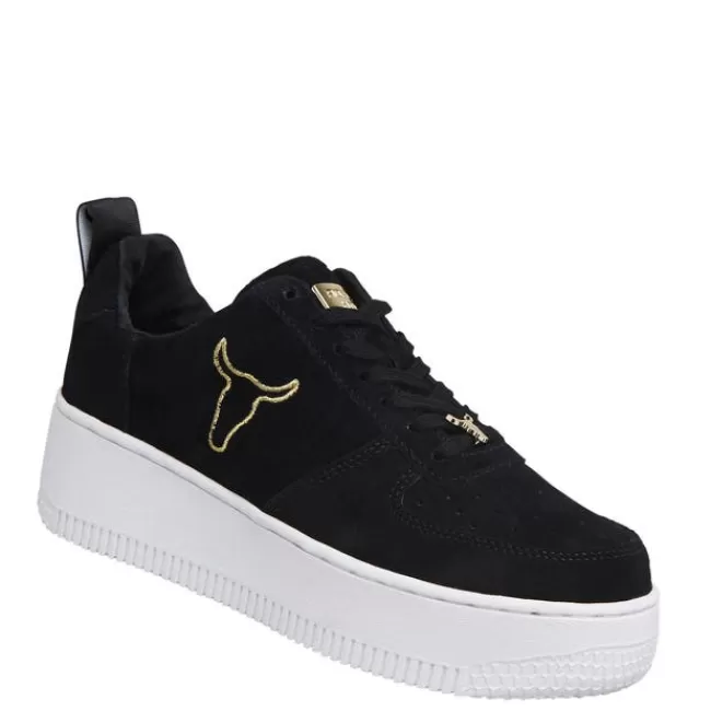 Windsor Smith Platform Sneakers*RACERR BLACK SUEDE SNEAKERS