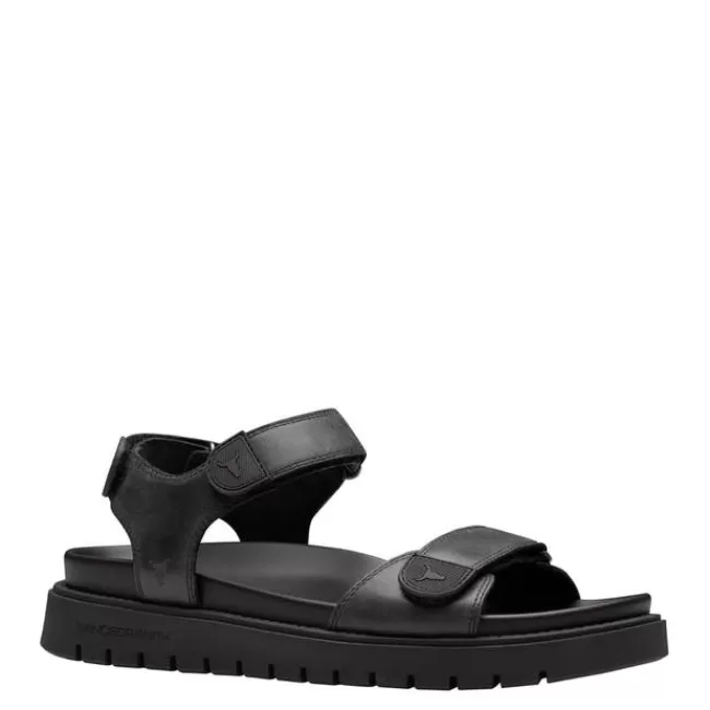 Windsor Smith Sandals*RAMSEY BLACK LEATHER SANDALS