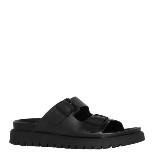 Windsor Smith Sandals*REIGN BLACK LEATHER SANDALS