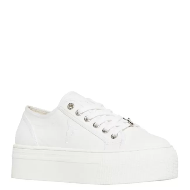 Windsor Smith Platform Sneakers*RUBY WHITE CANVAS SNEAKERS