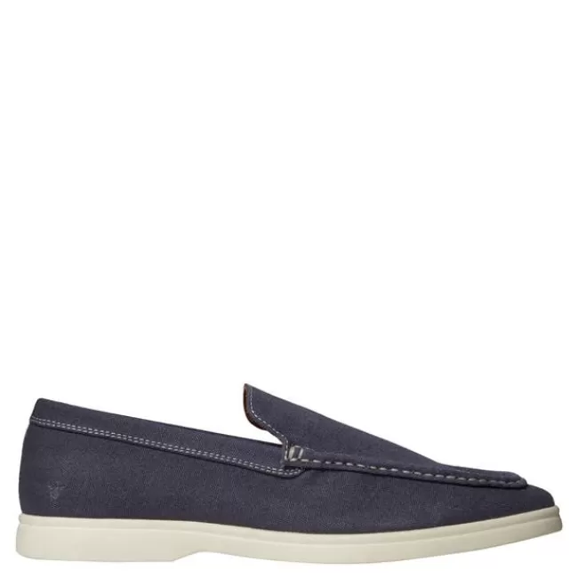 Windsor Smith Casual Shoes*RYAN NAVY CANVAS LOAFERS