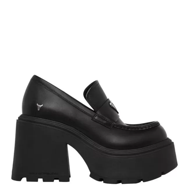 Windsor Smith Platform Shoes*SPOILED BLACK LEATHER PLATFORM SHOES