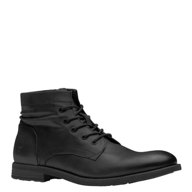 Windsor Smith Casual Boots*STEPHAN BLACK LEATHER BOOTS