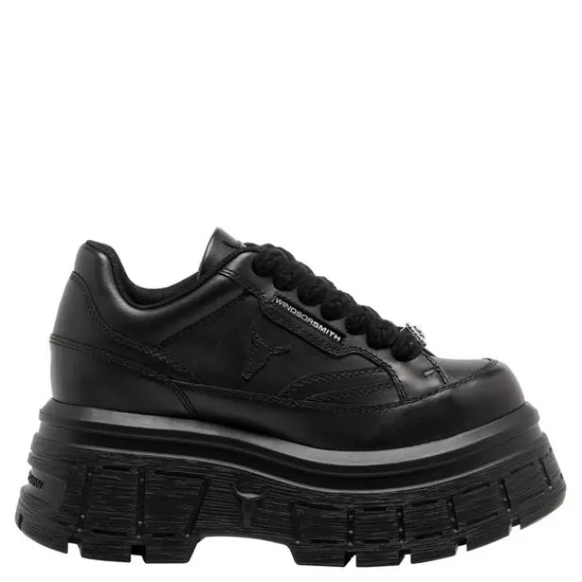 Windsor Smith Platform Sneakers*SWERVE BLACK SNEAKERS