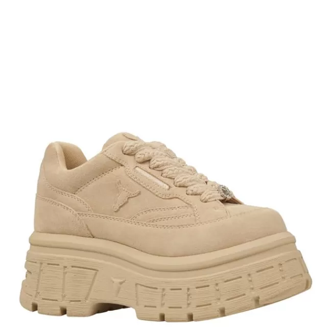 Windsor Smith Platform Sneakers | Platform Shoes*SWERVE SAND SUEDE PLATFORM SNEAKERS