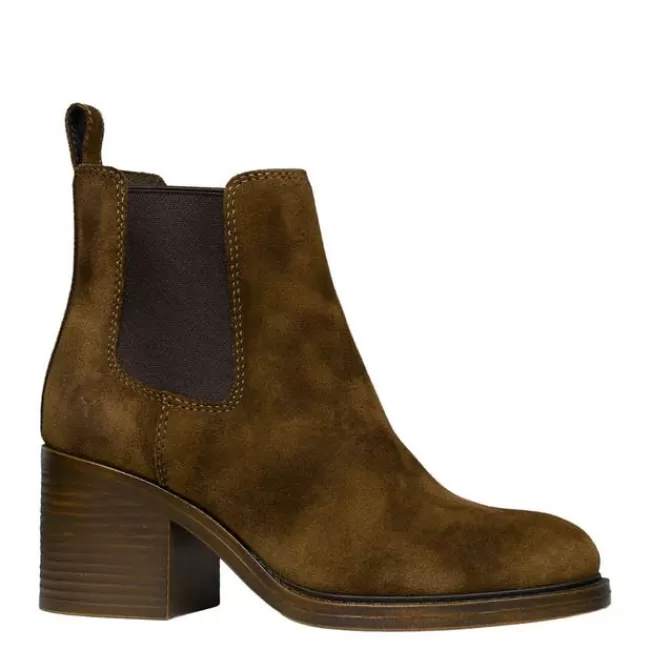 Windsor Smith Mid Heel Boots*VARSITY TAN SUEDE BOOTS